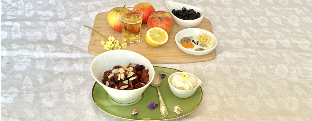 Stewed breakfast apples with Ayurvedic spices Stewed breakfast apples with Ayurvedic spices