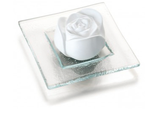 Aroma Stone, rose ceramic with trivet Aroma Stone, rose ceramic with trivet