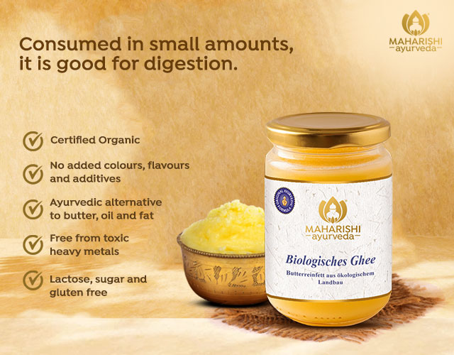 The quality of organic ghee